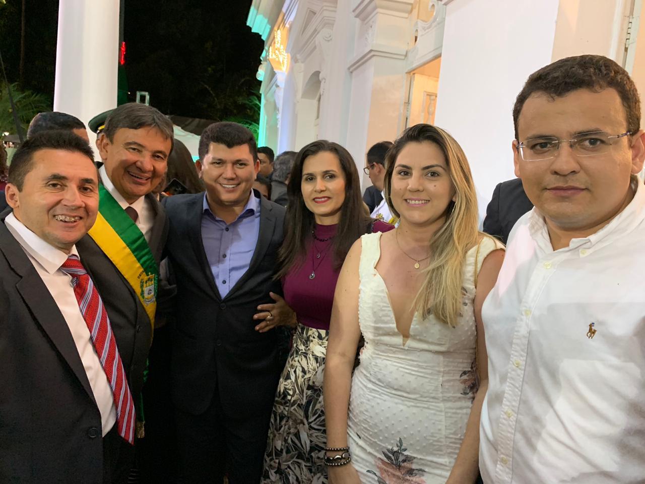 Prefeito Rubens Vieira participa da posse de Wellington Dias