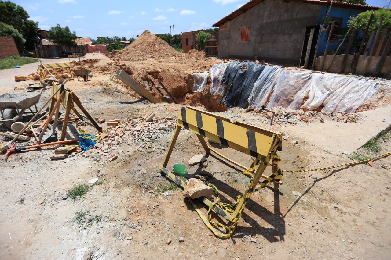A SDU está realizando obras no local que é de risco 