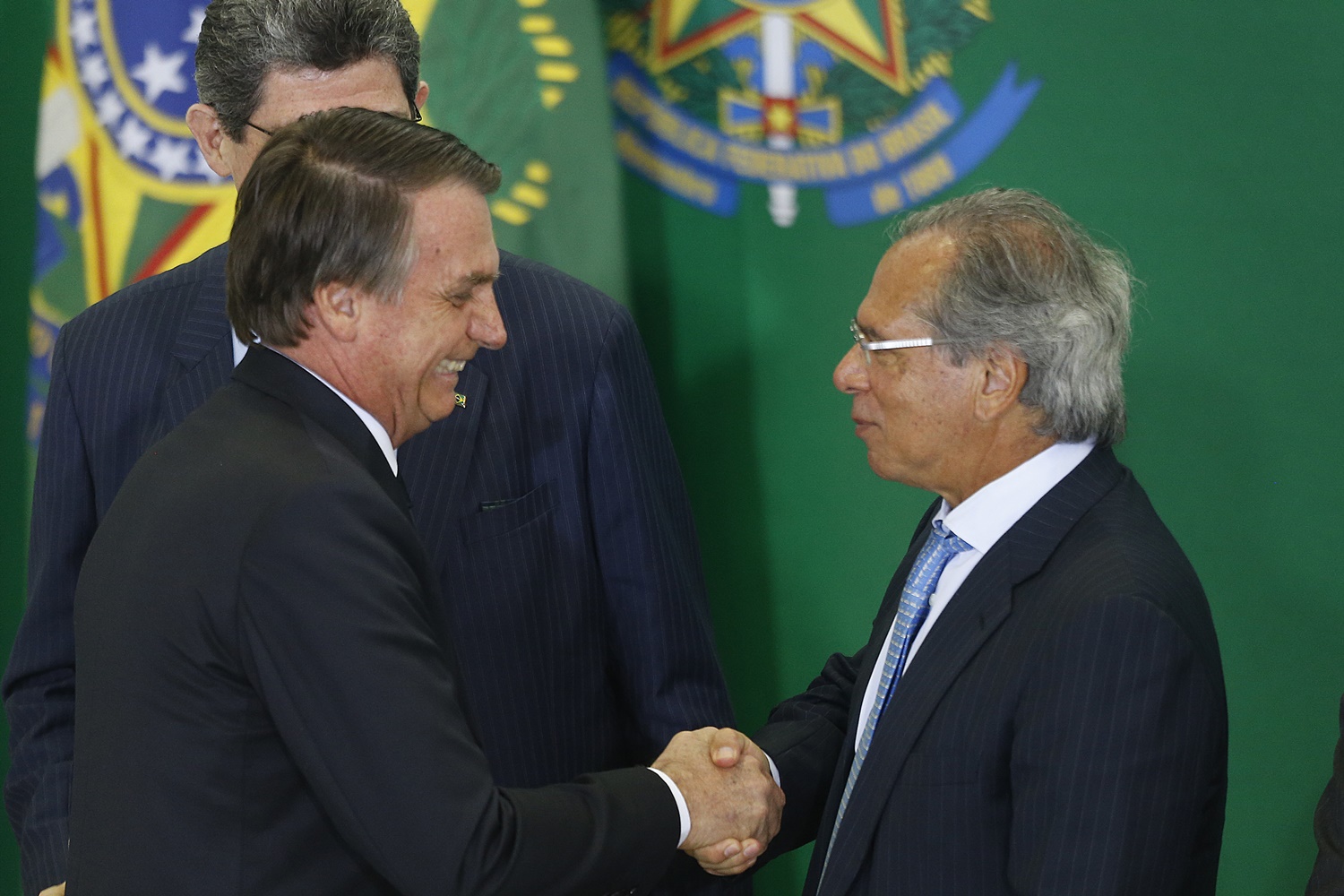 Jair Bolsonaro e Paulo Guedes 