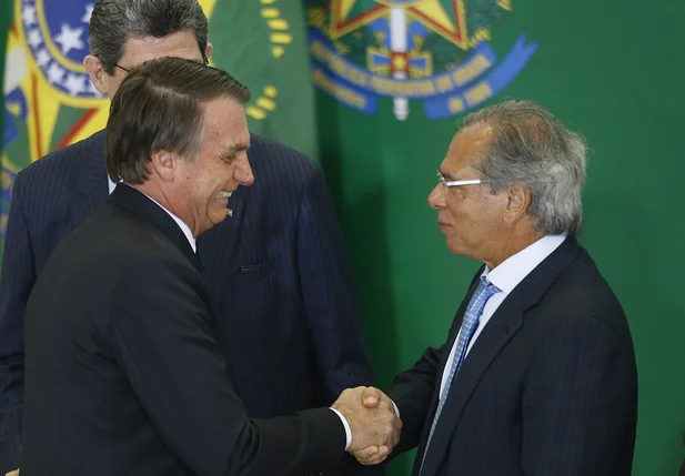 Jair Bolsonaro e Paulo Guedes 