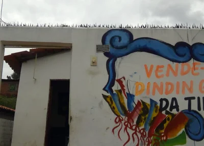 Casa onde foi encontrada as drogas
