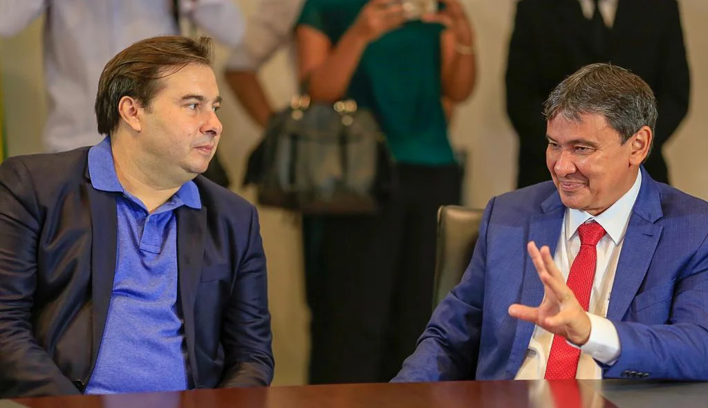Encontro entre Wellington Dias e Rodrigo Maia