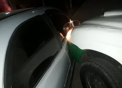 Os militares colidiram no veículo do acusado para impedir que ele fugisse 