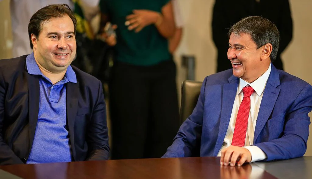 Rodrigo Maia e o governador Wellington Dias
