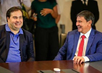 Rodrigo Maia e o governador Wellington Dias