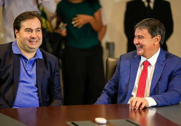 Rodrigo Maia e o governador Wellington Dias