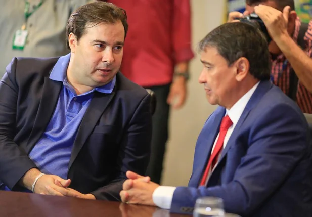 Rodrigo Maia e Wellington Dias 