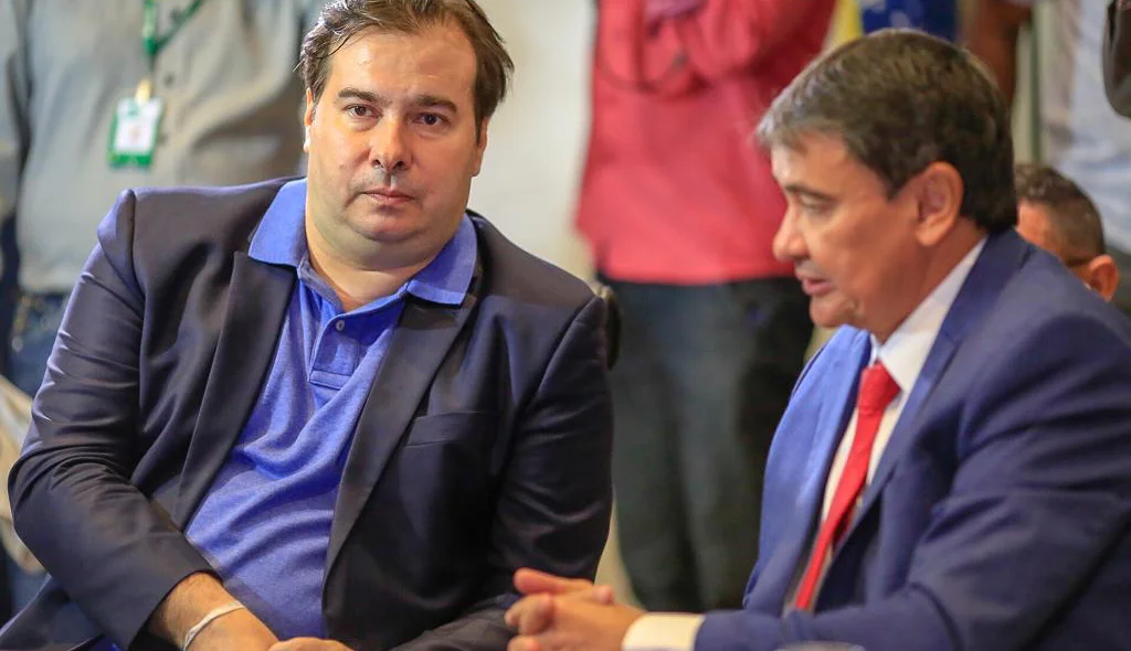 Rodrigo Maia e Wellington Dias 