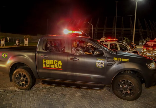 Força Nacional atuando em Fortaleza, no Ceará 