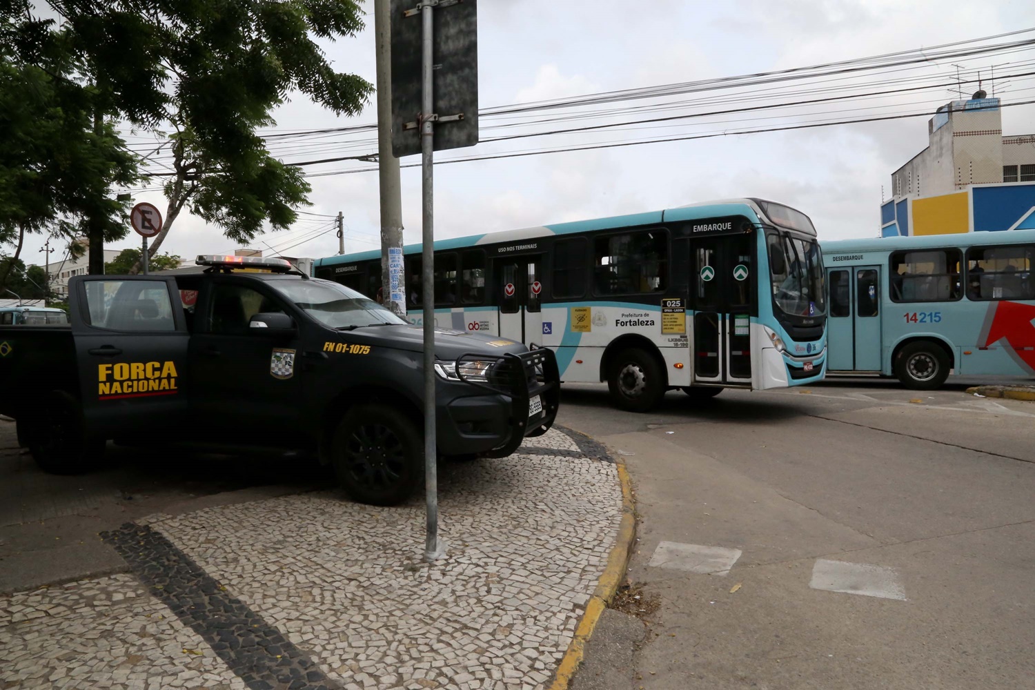 Força Nacional nas ruas de Fortaleza, no Ceará
