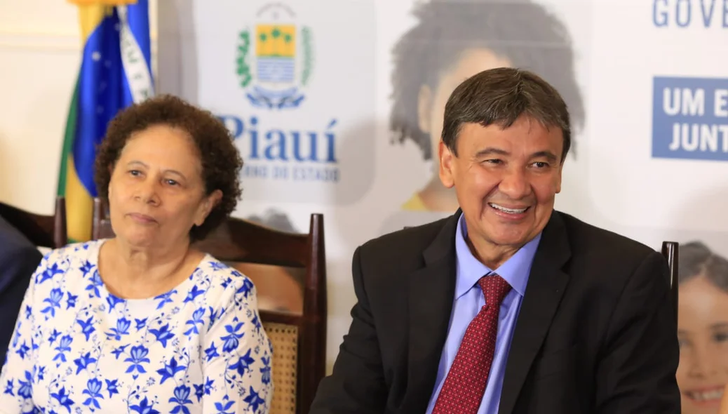 Regina Sousa e Wellington Dias