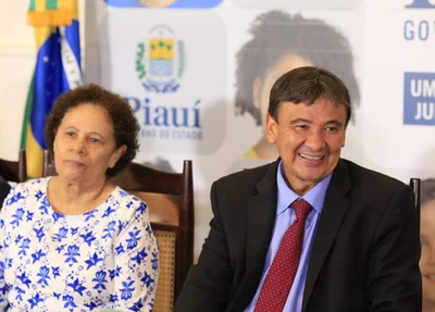 Regina Sousa e Wellington Dias