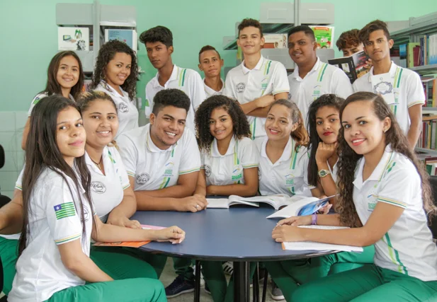 Estudantes da rede estadual de ensino do Piauí