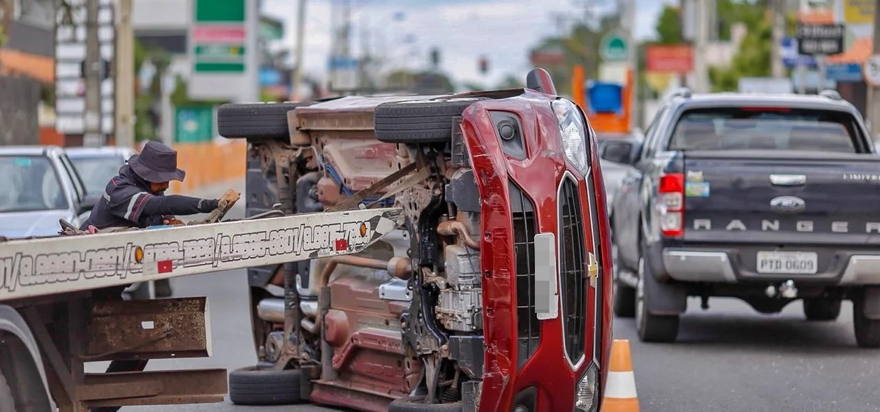 Carro envolvido no acidente