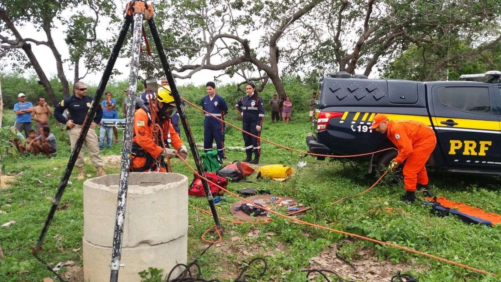 Corpo de Bombeiros realizou o resgate 
