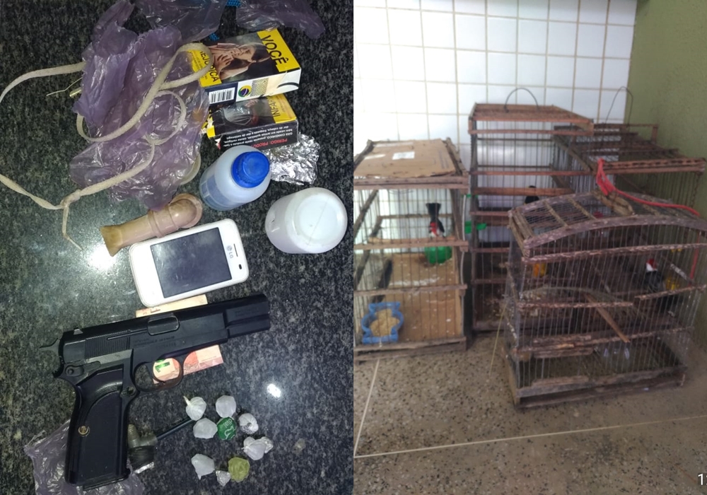 Material apreendido durante a operação da PM