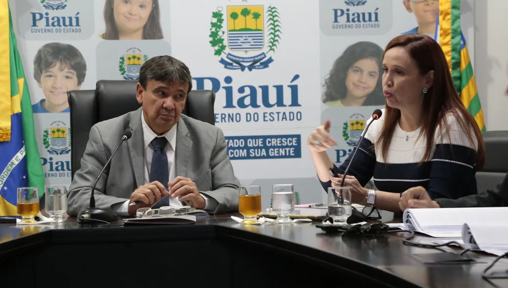 Governador Wellington Dias e Viviane Moura
