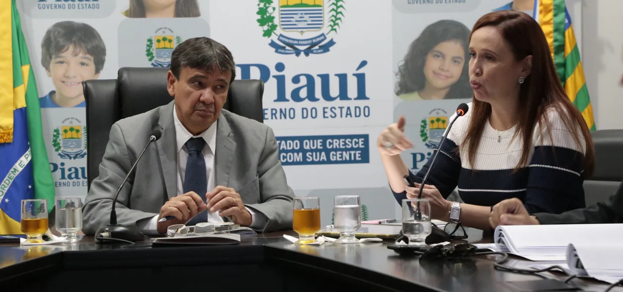 Governador Wellington Dias e Viviane Moura