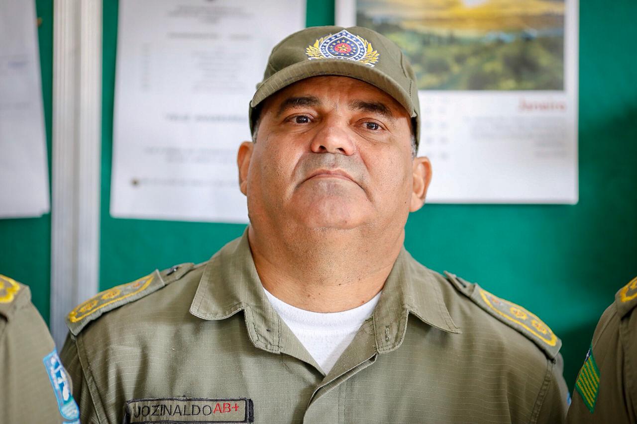 Tenente-coronel Jozinaldo, comandante do 17º Batalhão da Polícia Militar