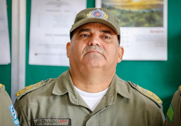 Tenente-coronel Jozinaldo, comandante do 17º Batalhão da Polícia Militar
