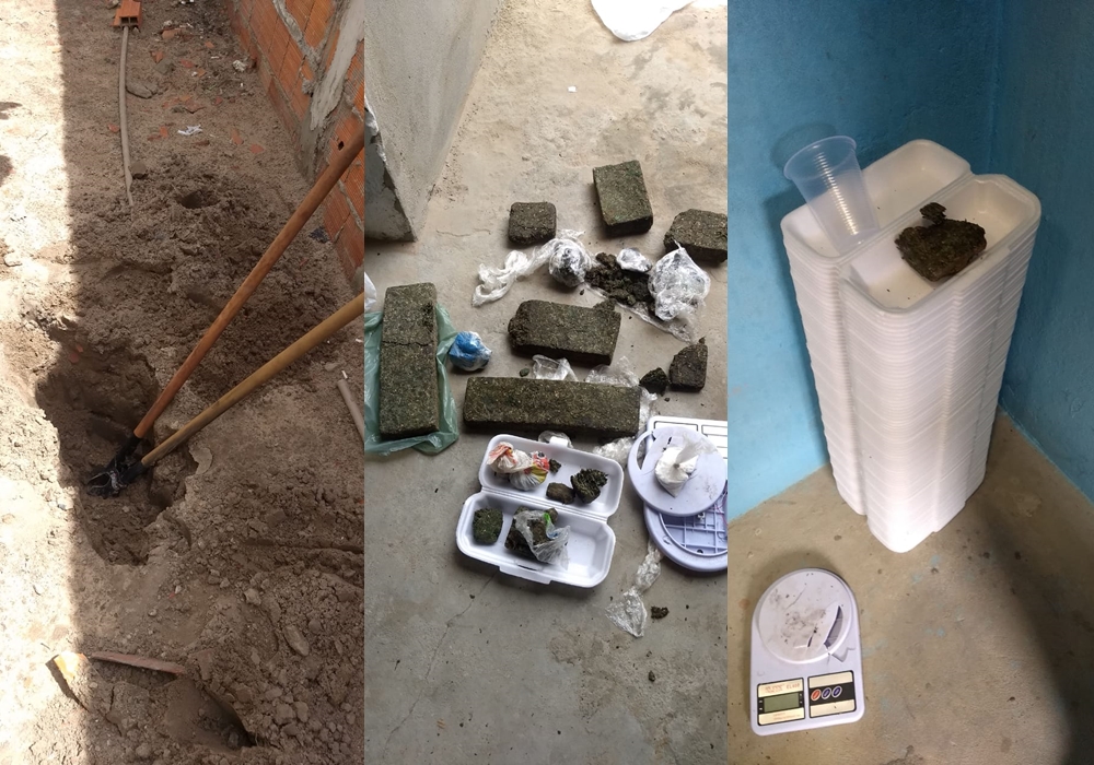As drogas eram entregues em embalagens de marmita