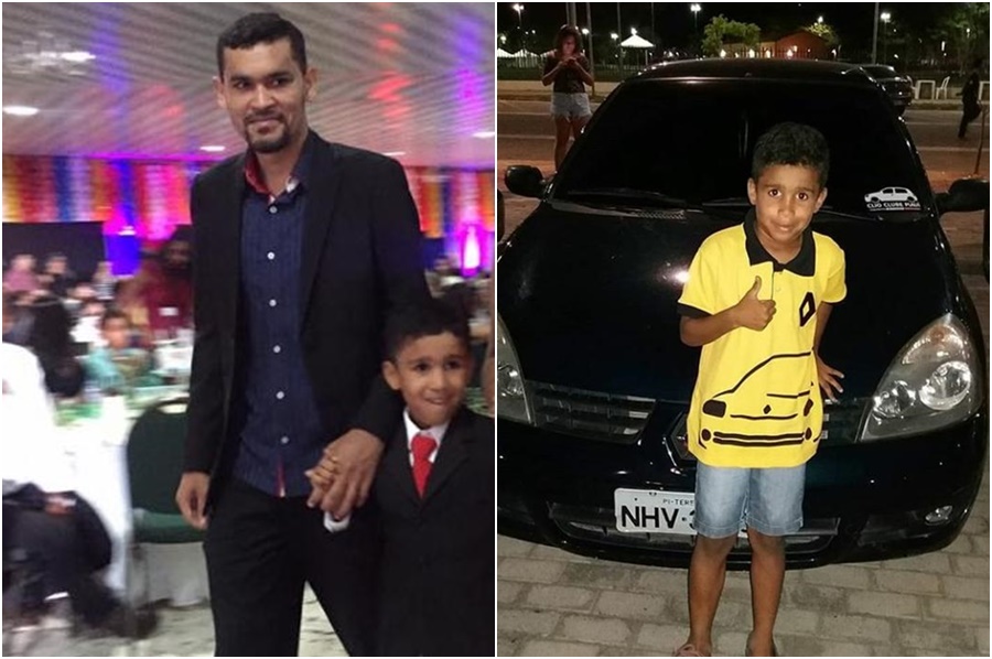 Luís Paulo e o filho João Manoel