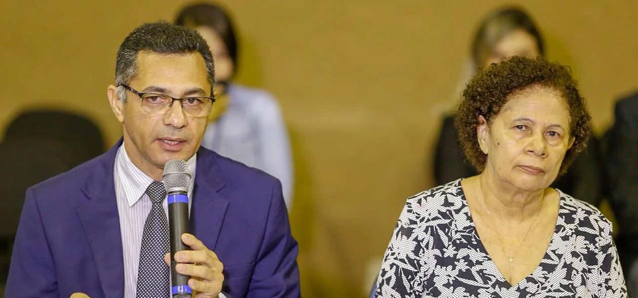 Secretário Rubens Pereira e Regina Sousa