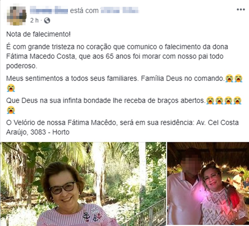 Amiga lamenta morte de Fátima Macedo