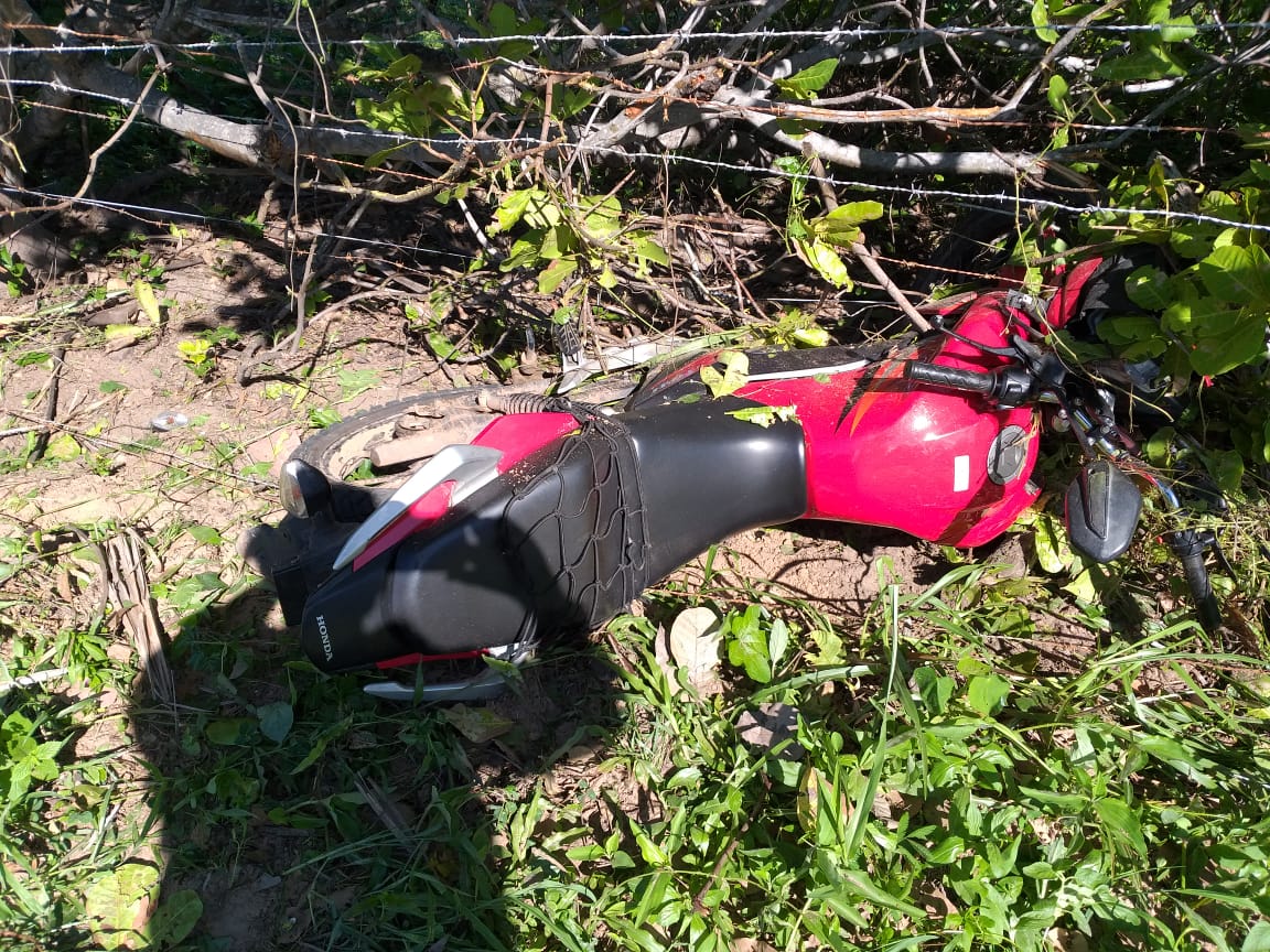 Motocicleta utilizadas pelos acusados
