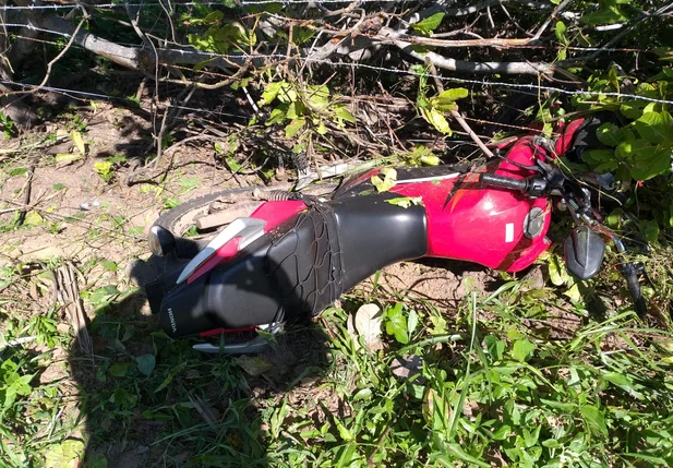 Motocicleta utilizadas pelos acusados