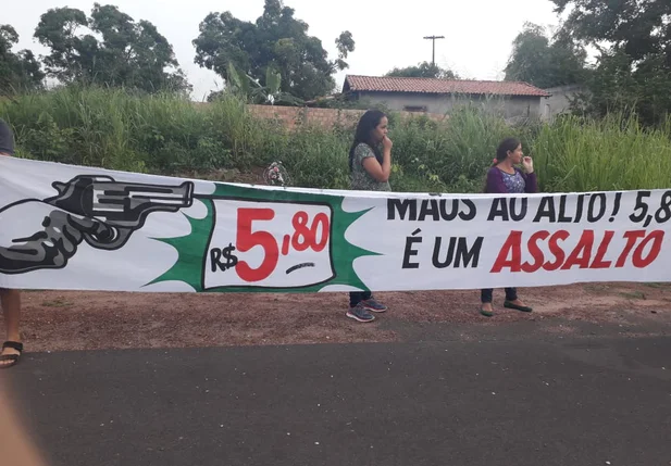 Protesto na BR 343