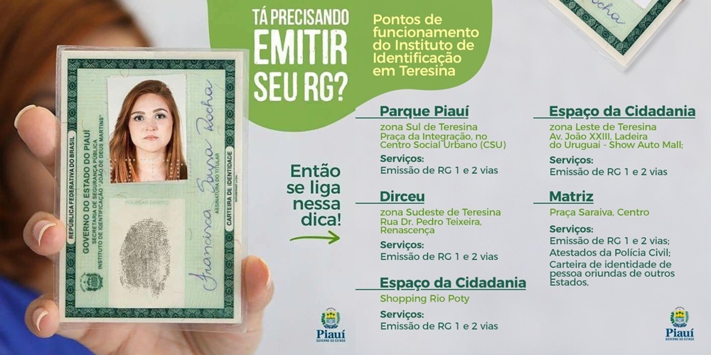 Teresina conta com cinco postos para emissão de documentos