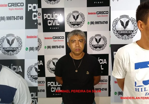 Rafael dos Santos Leal, Abimael Pereira e Wanderlan Melo 