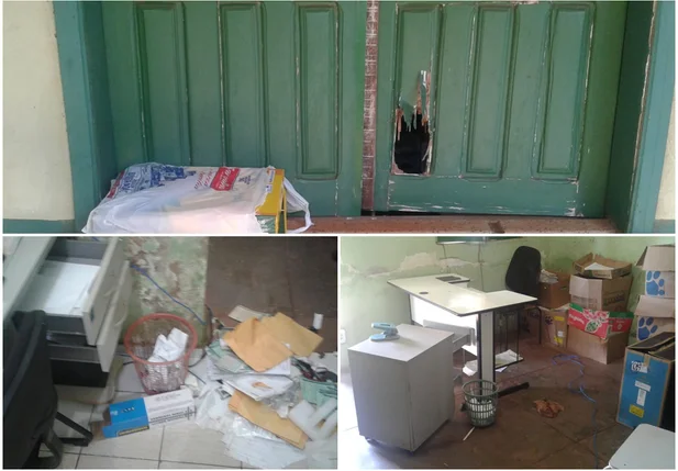 Os acusados arrombaram uma janela, vandalizaram o local e roubaram equipamentos.