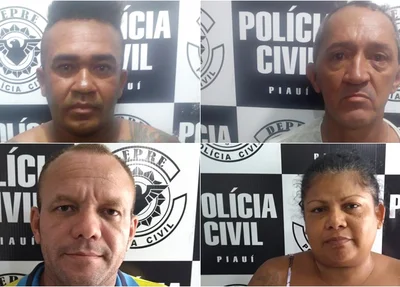 Francisco, Sebatião, José e Ozita presos na operação Cidade de Deus