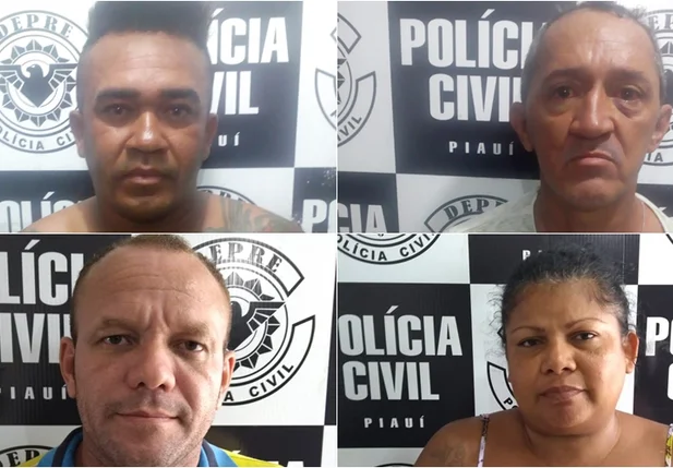 Francisco, Sebatião, José e Ozita presos na operação Cidade de Deus