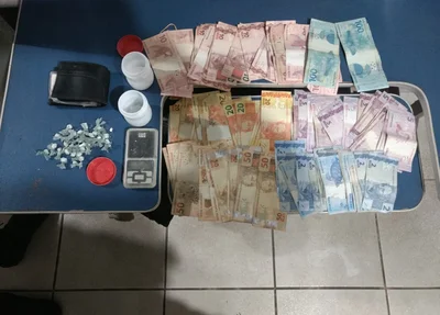 Objetos apreendidos pela Polícia Militar 