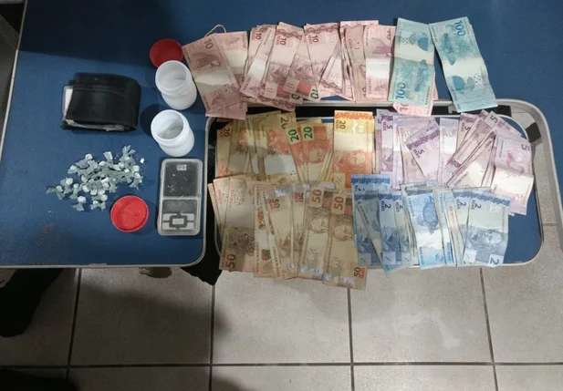Objetos apreendidos pela Polícia Militar 