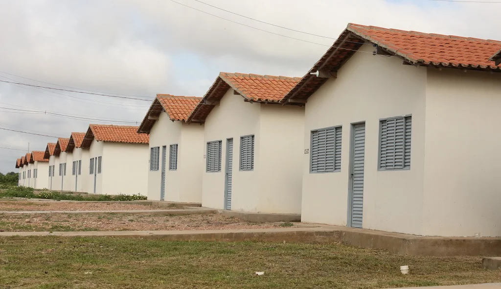 Casas no bairro São Sebastião, município de Altos