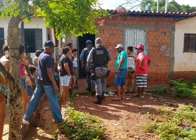 Residência onde ocorreu o crime
