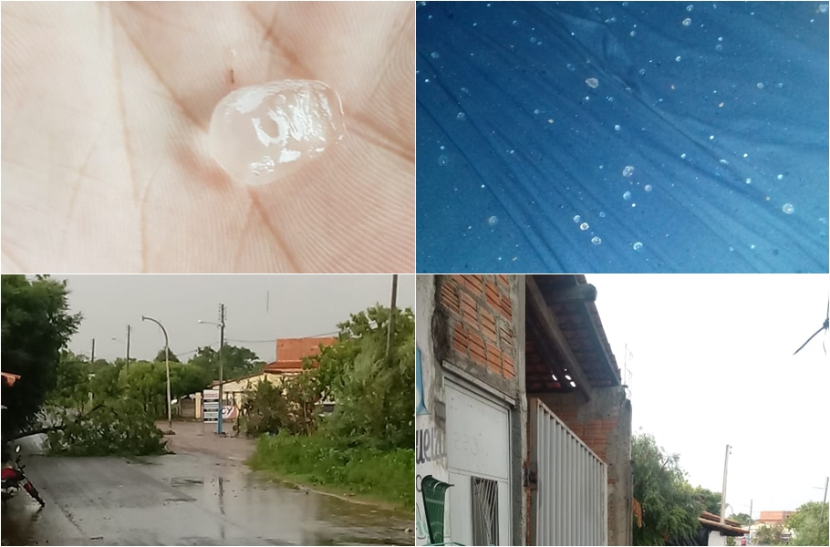 Chuva de granizo atingiu o município de Castelo do Piauí