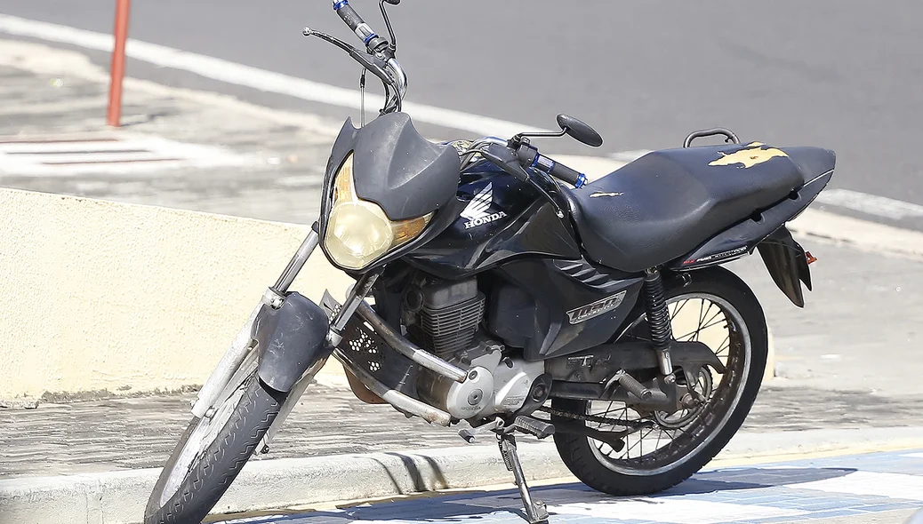 Motocicleta da vítima