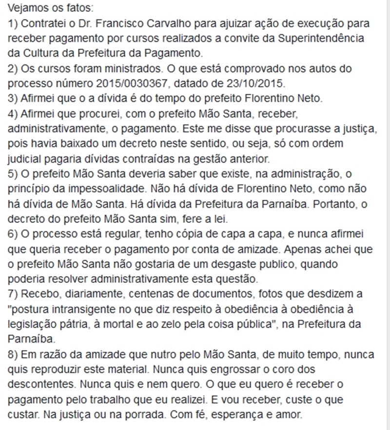 Postagem de Kenard Kruel