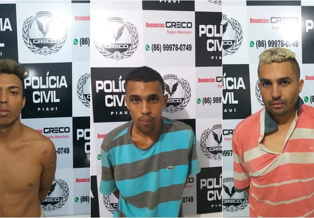 Mateus, Anderson e Paulo da esquerda para a direita