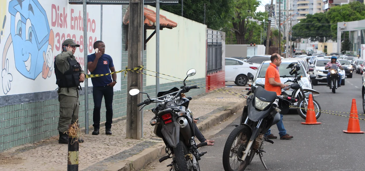 Motocicletas da vítima e do acusado 