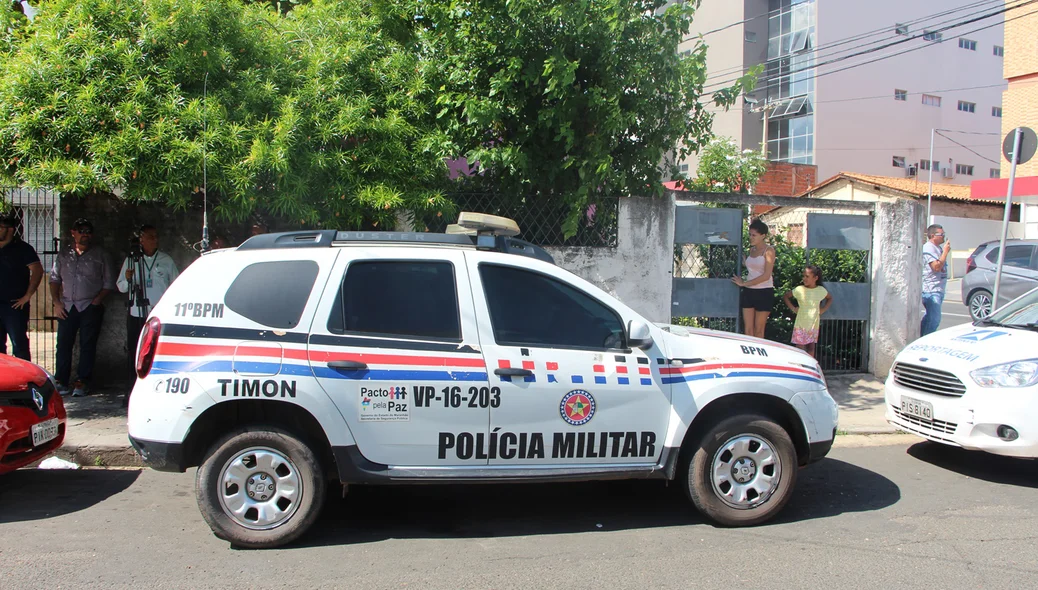 PM do Maranhão acompanha o acusado na Central de Flagrantes