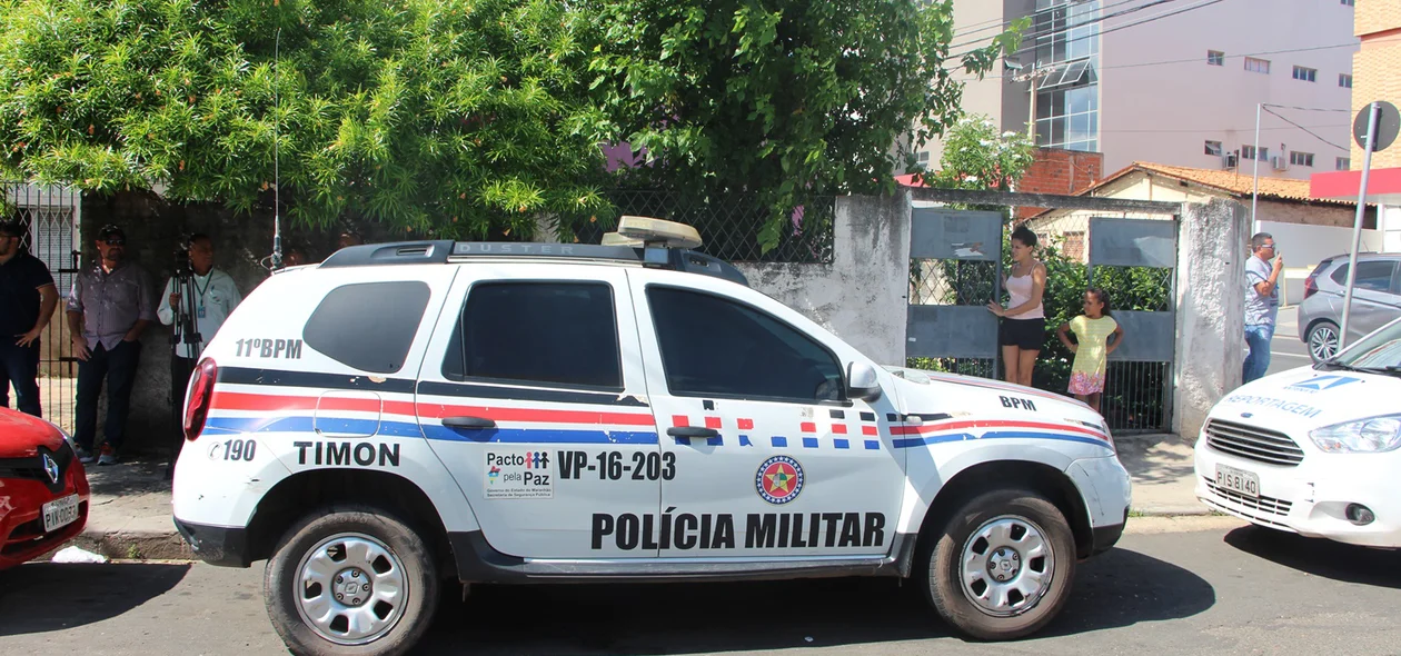 PM do Maranhão acompanha o acusado na Central de Flagrantes