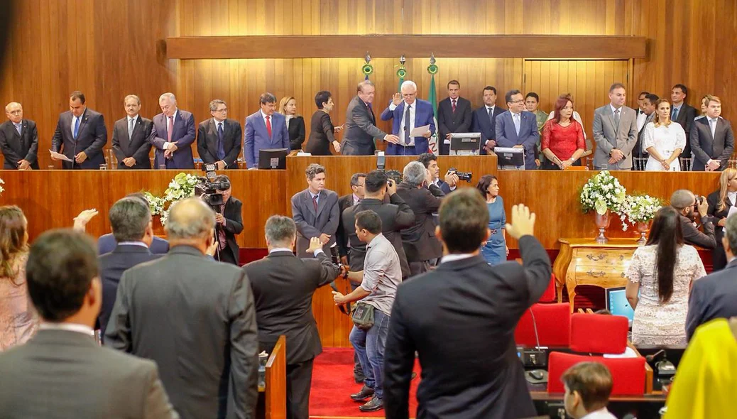 Posse de deputados estaduais na Alepi