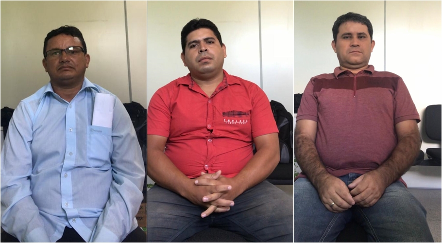 Marcos, Carlos e Leonardo presos pela Polícia Civil