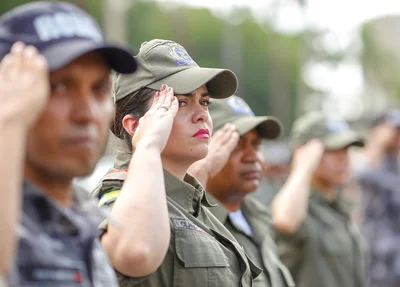 Policiais militares na abertura do ano Legislativo